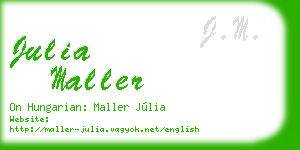 julia maller business card